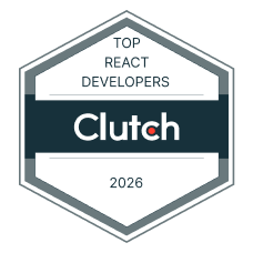 12 WebSpero Clutch Top React Developer 2026 Award