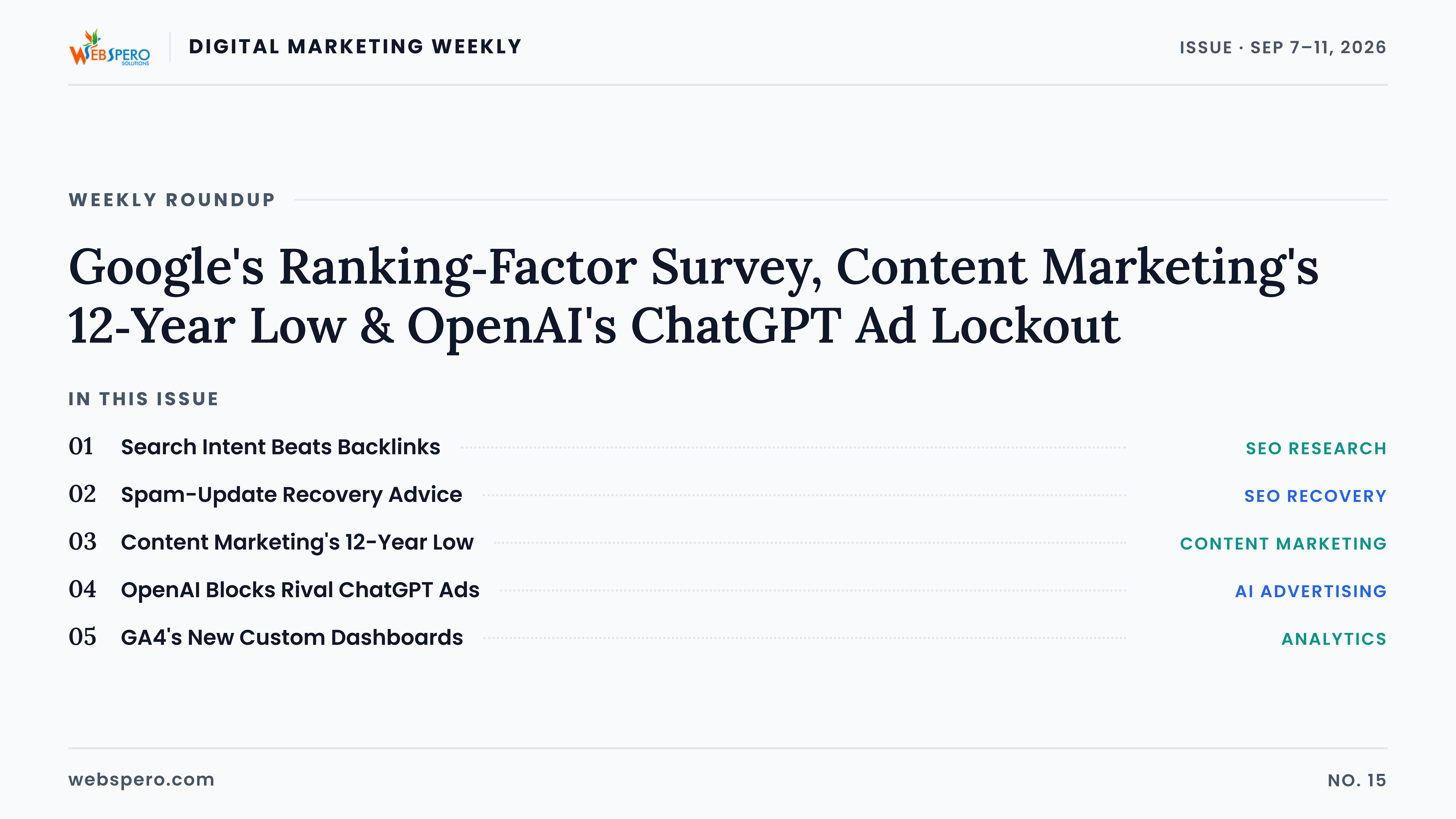 Digital Marketing Weekly